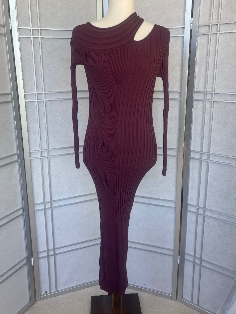 NWOT Diane Von Furstenberg Wine Pink Cassie Dress sz S